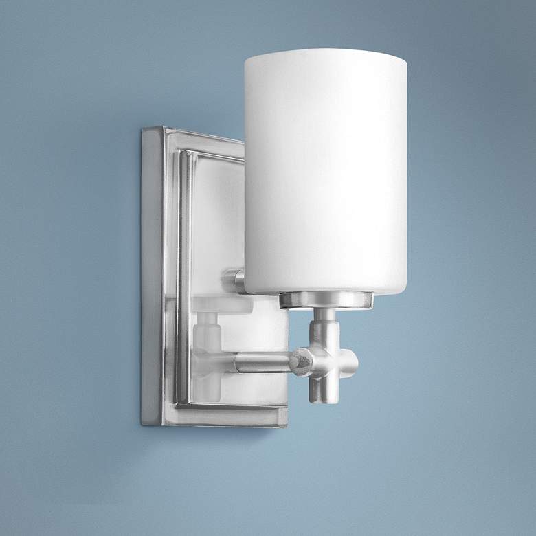 Image 1 Hinkley Laurel 8 1/4" High Polished Nickel Wall Sconce