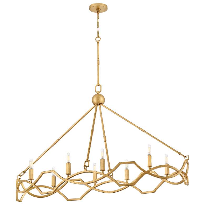 Image 1 Hinkley Leona 45" Wide Distressed Brass 12-Light Chandelier