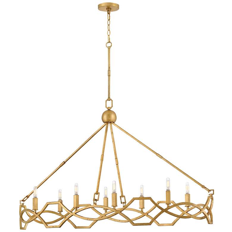 Image 5 Hinkley Leona 45" Wide Distressed Brass 12-Light Chandelier more views