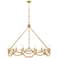 Hinkley Leona 45" Wide Distressed Brass 12-Light Chandelier