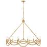2_Hinkley Leona 45" Wide Distressed Brass 12-Light Chandelier more views
