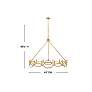 3_Hinkley Leona 45" Wide Distressed Brass 12-Light Chandelier more views