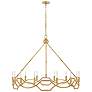 4_Hinkley Leona 45" Wide Distressed Brass 12-Light Chandelier more views