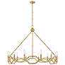 5_Hinkley Leona 45" Wide Distressed Brass 12-Light Chandelier more views