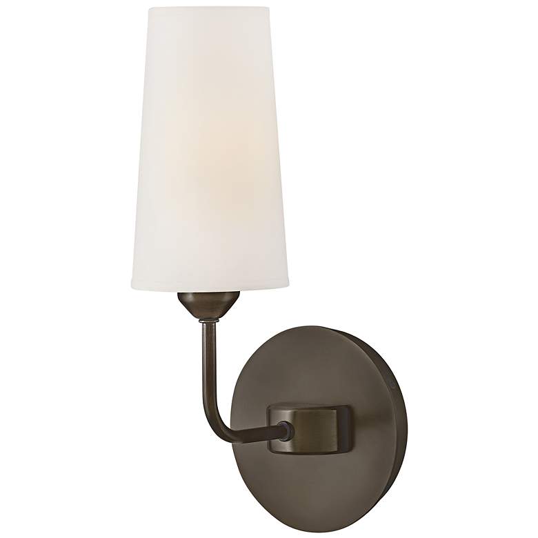 Image 2 Hinkley Lewis 13 3/4" High Black Oxide Wall Sconce more views