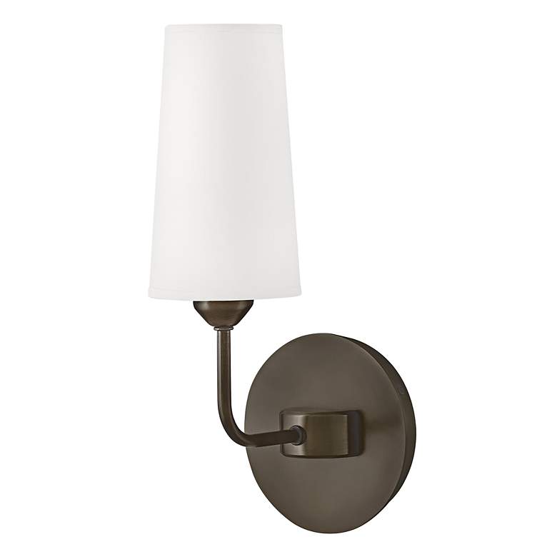 Image 6 Hinkley Lewis 13 3/4" High Black Oxide Wall Sconce more views
