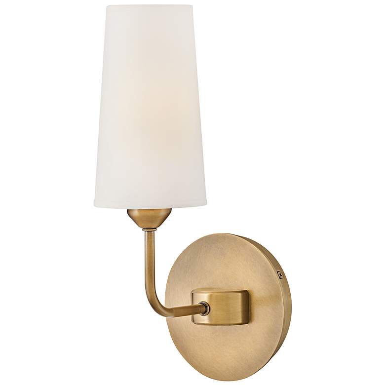 Image 7 Hinkley Lewis 13 3/4" High Heritage Brass Wall Sconce more views