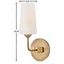 Hinkley Lewis 13 3/4" High Heritage Brass Wall Sconce in scene