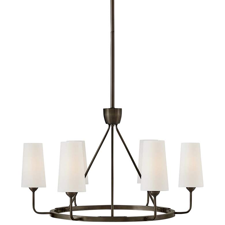 Image 3 Hinkley Lewis 28 3/4" Wide Black Oxide 6-Light Chandelier