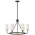 Hinkley Lewis 28 3/4" Wide Black Oxide 6-Light Chandelier