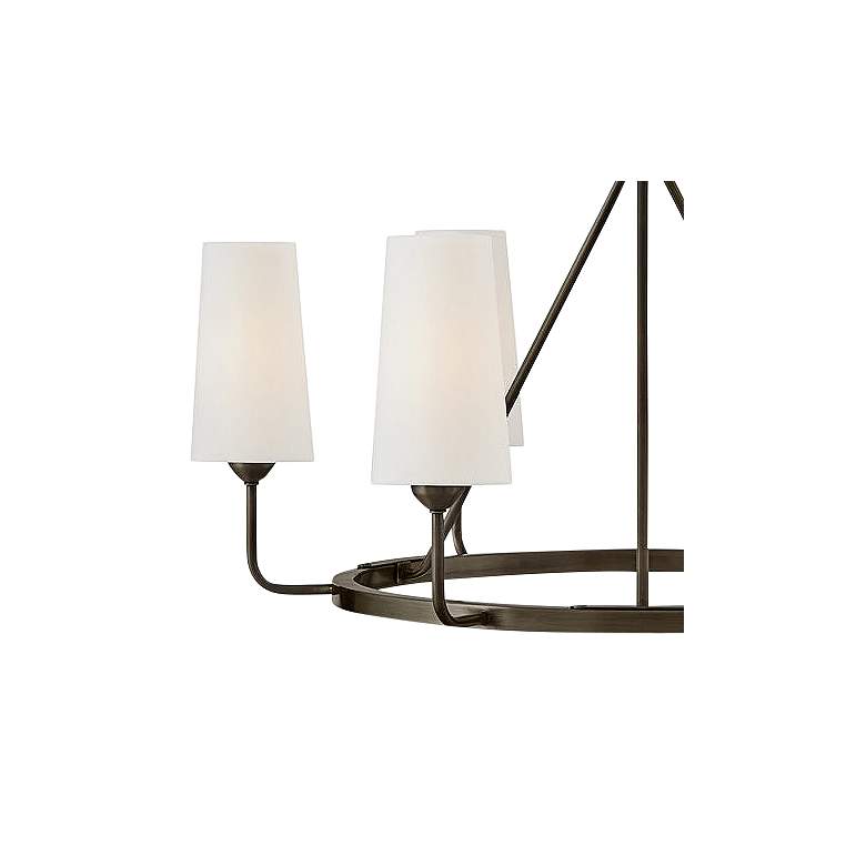Image 4 Hinkley Lewis 28 3/4" Wide Black Oxide 6-Light Chandelier more views