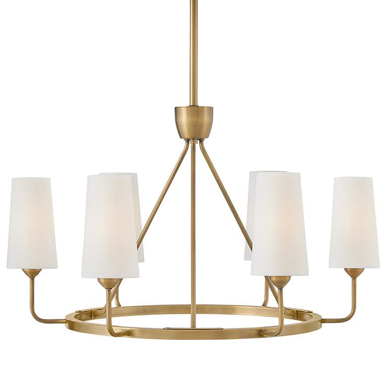 Image 7 Hinkley Lewis 28 3/4" Wide Heritage Brass 6-Light Ring Chandelier more views