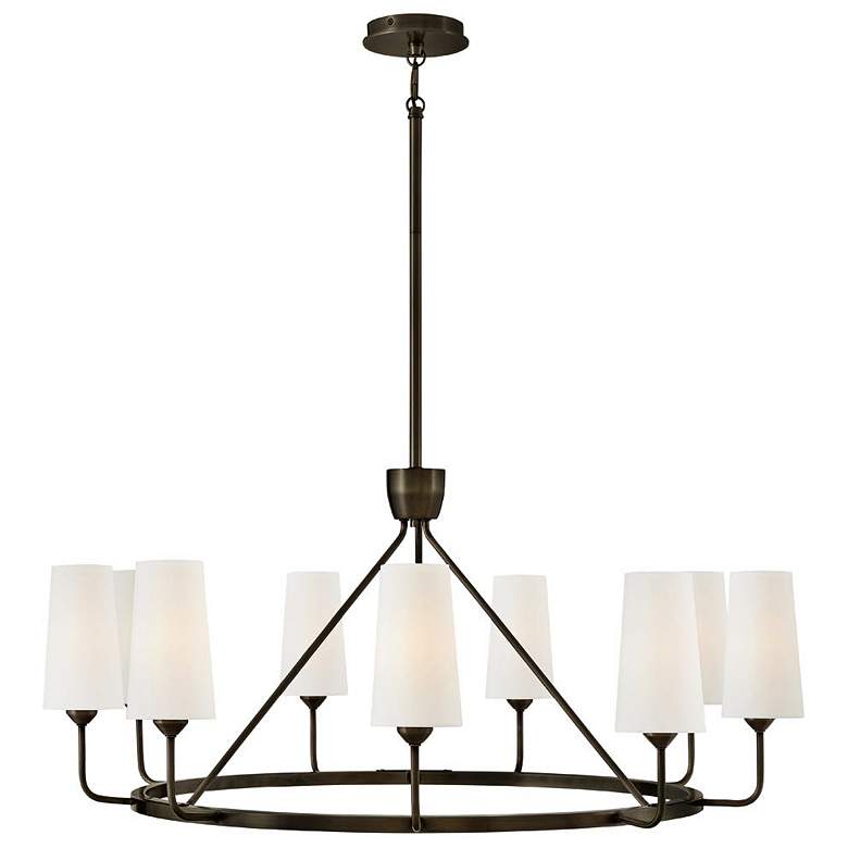 Image 2 Hinkley Lewis 37 1/4" Wide Black Oxide 9-Light Chandelier