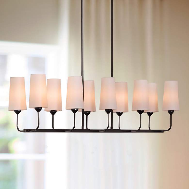 Image 1 Hinkley Lewis 37 1/4" Wide Black Oxide 9-Light Chandelier