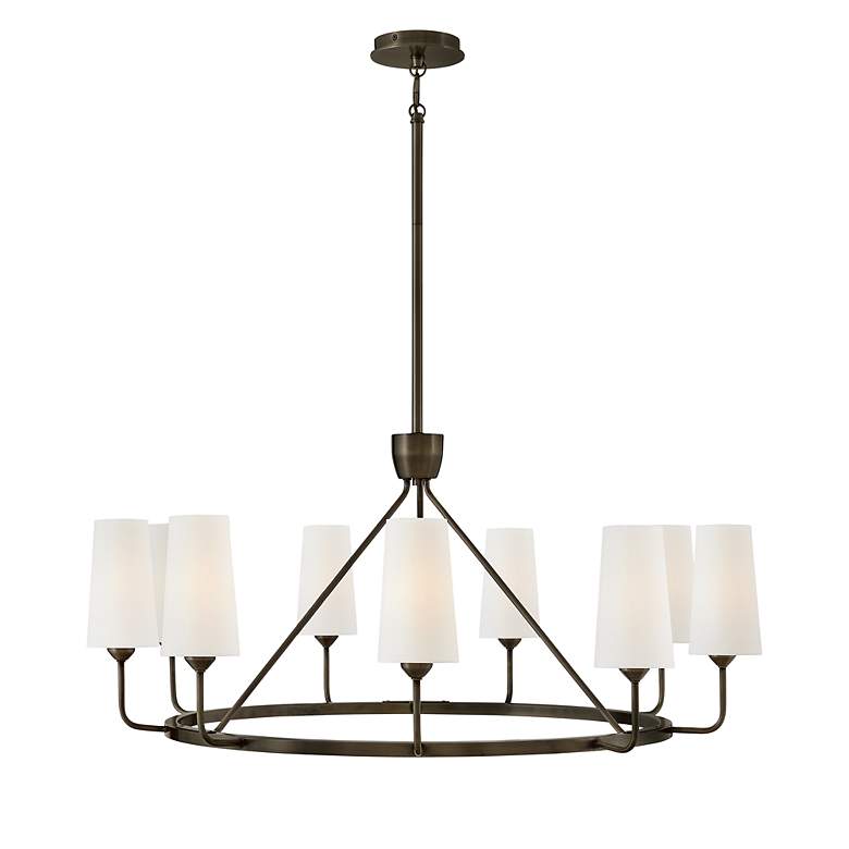 Image 3 Hinkley Lewis 37 1/4" Wide Black Oxide 9-Light Chandelier more views