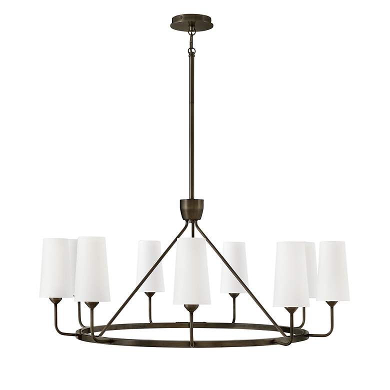 Image 7 Hinkley Lewis 37 1/4" Wide Black Oxide 9-Light Chandelier more views