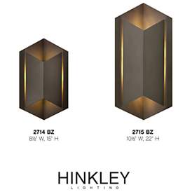 Image5 of Hinkley Lex 15" High Bronze LED Outdoor Wall Light more views