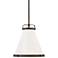 Hinkley Lexi 13 1/2" Wide White and Oil Rubbed Bronze Pendant Light