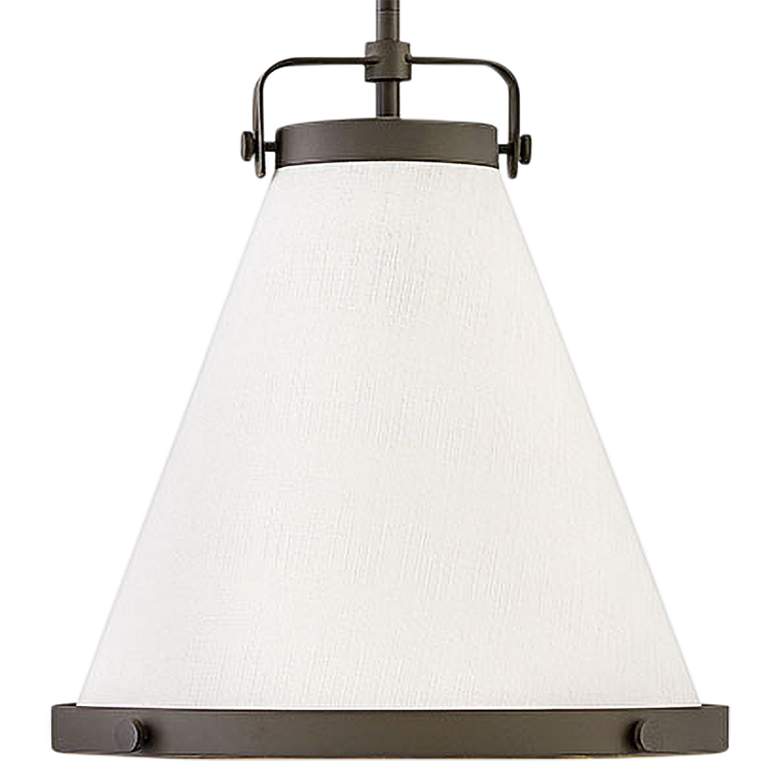 Image 2 Hinkley Lexi 13 1/2" Wide White and Oil Rubbed Bronze Pendant Light more views