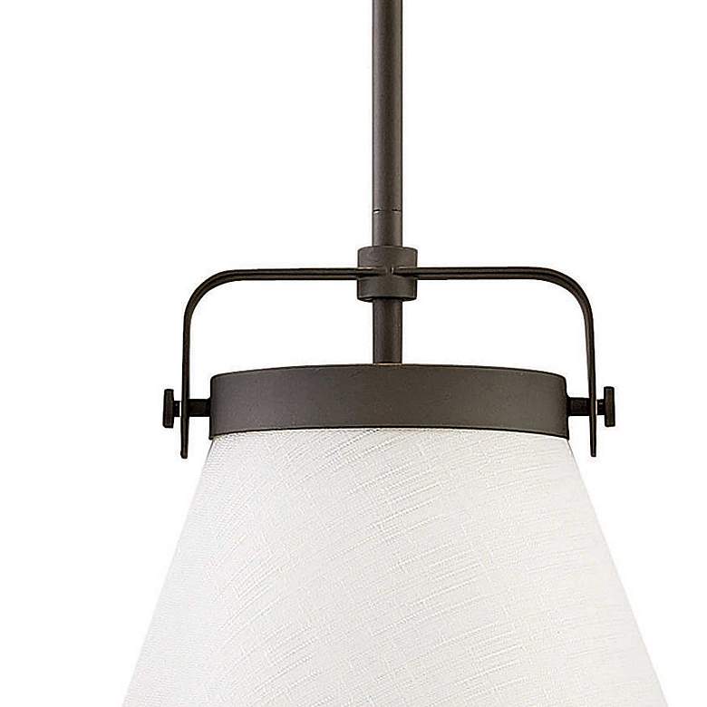 Image 3 Hinkley Lexi 13 1/2" Wide White and Oil Rubbed Bronze Pendant Light more views