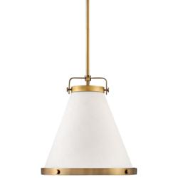 Hinkley Lexi 13 1/2"W Lacquered Brass Empire Pendant Light
