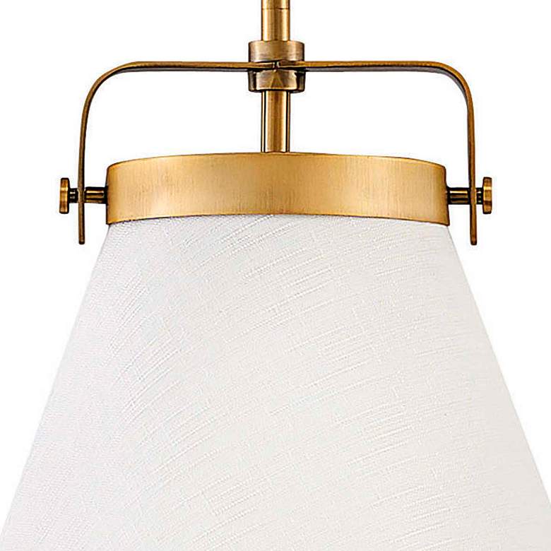 Image 3 Hinkley Lexi 13 1/2"W Lacquered Brass Empire Pendant Light more views