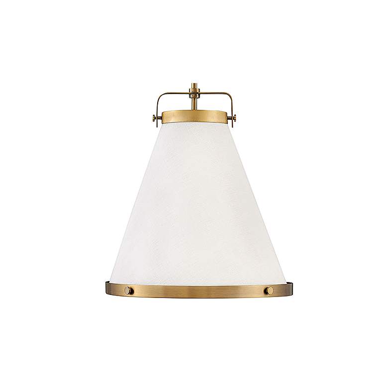Image 3 Hinkley Lexi 16" Wide Lacquered Brass Cone Pendant Light more views