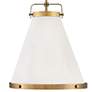 3_Hinkley Lexi 16" Wide Lacquered Brass Cone Pendant Light more views
