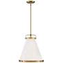 4_Hinkley Lexi 16" Wide Lacquered Brass Cone Pendant Light more views