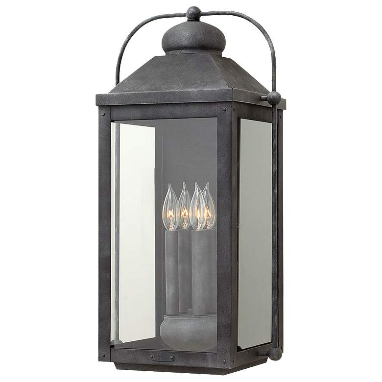 Image 1 Hinkley Lighting Anchorage 25" High Aged Zinc Outdoor Wall Light