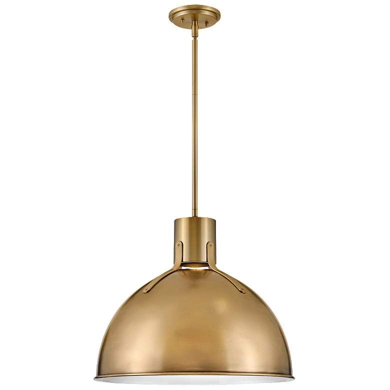 Image 1 Hinkley Lighting Argo 20" Wide Heritage Brass Dome Pendant Light