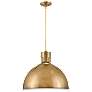 Hinkley Lighting Argo 20" Wide Heritage Brass Dome Pendant Light