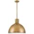 Hinkley Lighting Argo 20" Wide Heritage Brass Dome Pendant Light