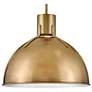 4_Hinkley Lighting Argo 20" Wide Heritage Brass Dome Pendant Light more views