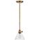 Hinkley Lighting Arti 7 1/2" Wide Brass and Clear Glass Mini Pendant