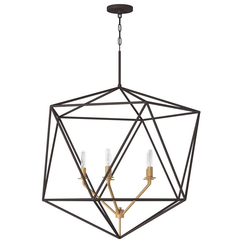 Image 6 Hinkley Lighting Astrid 28" Gold and Metallic Matte Bronze Chandelier more views