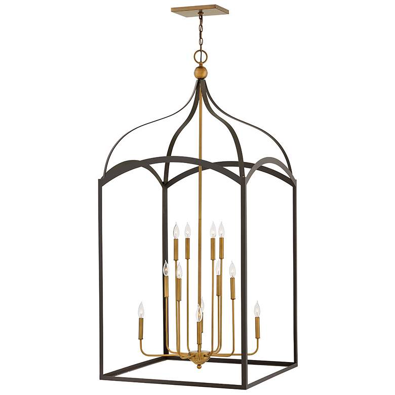 Image 1 Hinkley Lighting Clarendon 30 inch Wide 12-Light Open Cage Chandelier