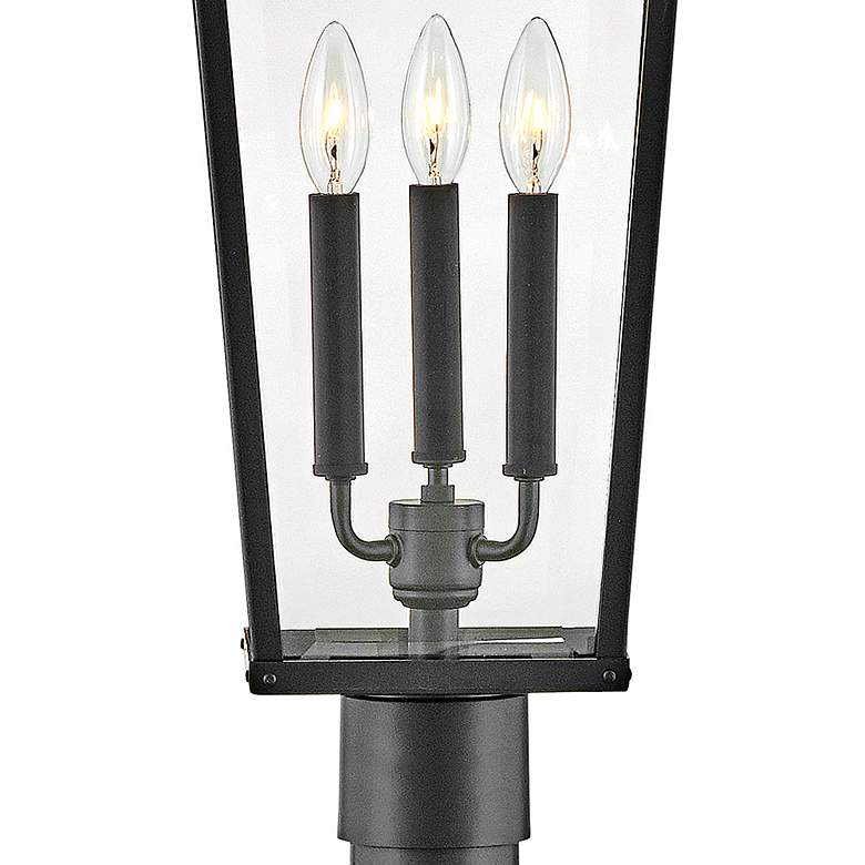Image 4 Hinkley Lighting Dawson 30" High Black Lantern Post light more views