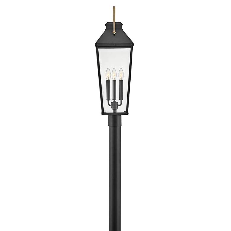 Image 6 Hinkley Lighting Dawson 30" High Black Lantern Post light more views