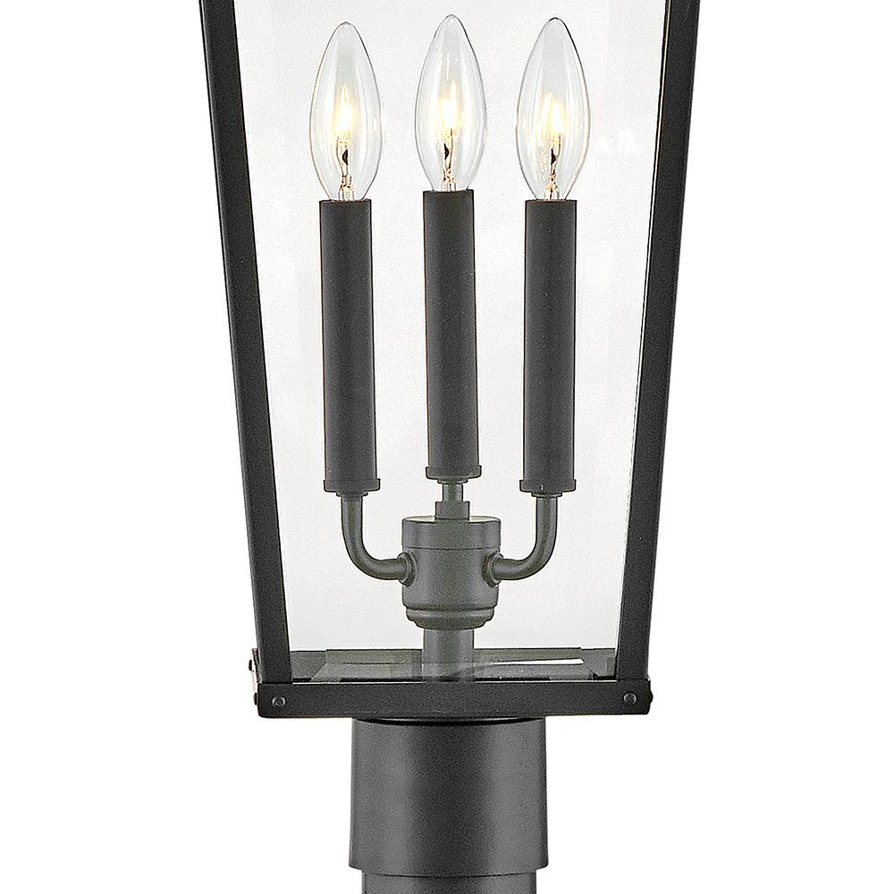 Hinkley Lighting Dawson 30" High Black Lantern Post light