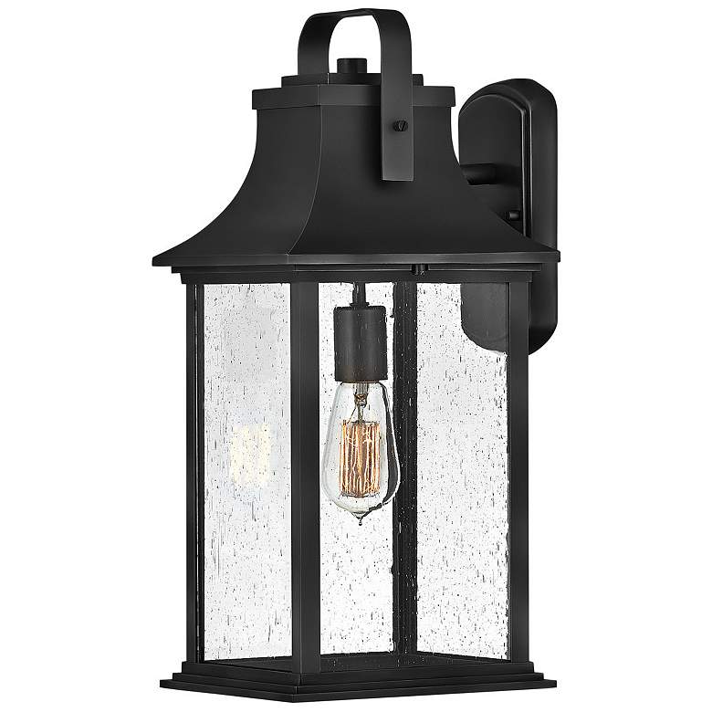 Image 1 Hinkley Lighting Grant 19" High Textured Black Outdoor Wall Light