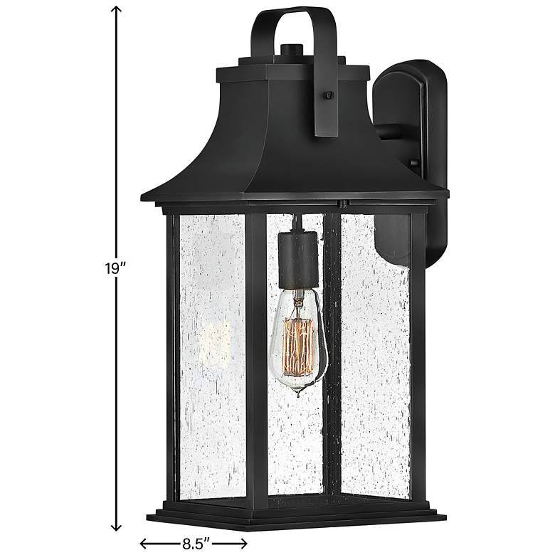 Image 5 Hinkley Lighting Grant 19" High Textured Black Outdoor Wall Light more views