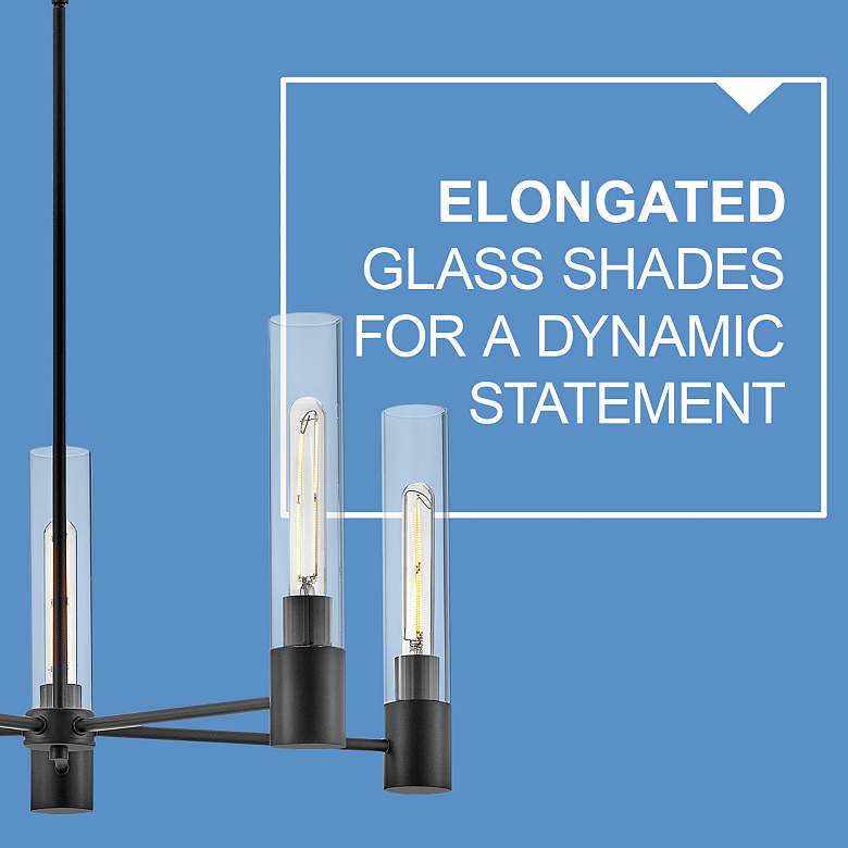 Image 7 Hinkley Lighting Lark Shea 28" Wide 5-Light Modern Black Chandelier more views