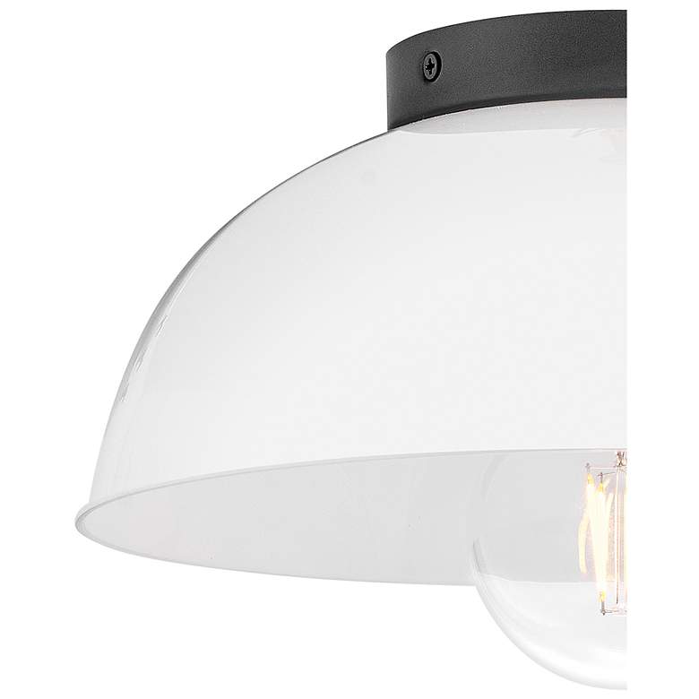 Image 6 Hinkley Lighting Lark Stu 11" Wide Black abnd White Dome Ceiling Light more views