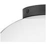7_Hinkley Lighting Lark Stu 11" Wide Black abnd White Dome Ceiling Light more views