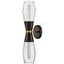 2_Hinkley Lighting Livie 22" High Black Clear Glass Two Light Sconce more views