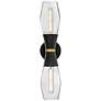 3_Hinkley Lighting Livie 22" High Black Clear Glass Two Light Sconce more views