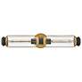 Thumbnail1 of Hinkley Lighting Masthead 24" Heritage Brass Clear Glass Bath Light