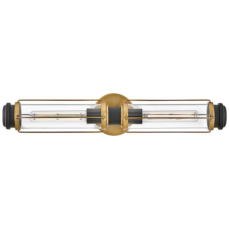 Image 2 Hinkley Lighting Masthead 24" Heritage Brass Clear Glass Bath Light more views