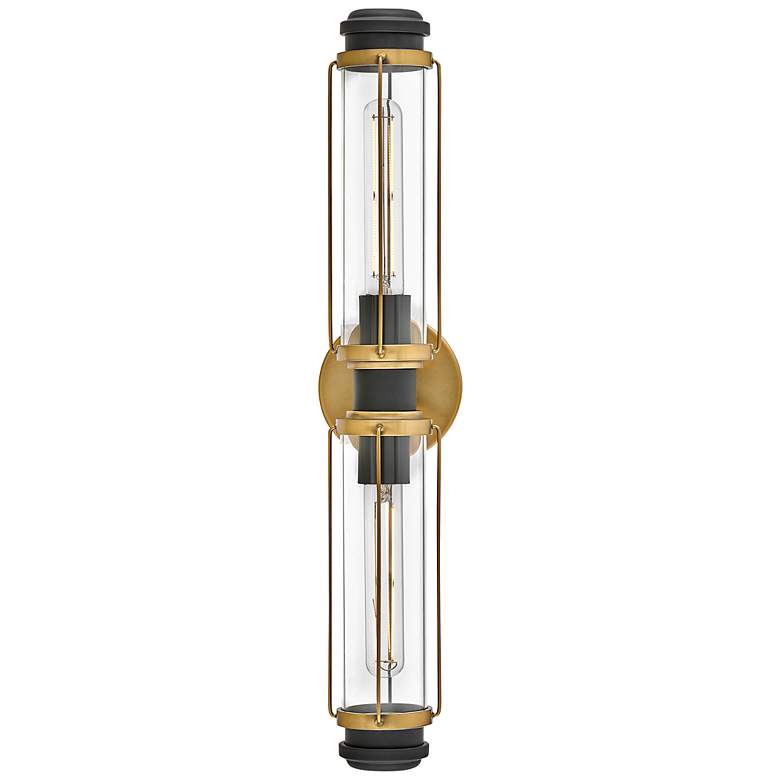 Image 5 Hinkley Lighting Masthead 24" Heritage Brass Clear Glass Bath Light more views